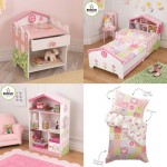 Set Mobilier Dollhouse pat noptiera biblioteca lenjerie
